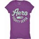 thumbnail image 1 of Aeropostale Camiseta gráfica con estampado de pantalla Aero Ny para mujer, Púrpura, Grande, 1 of 1