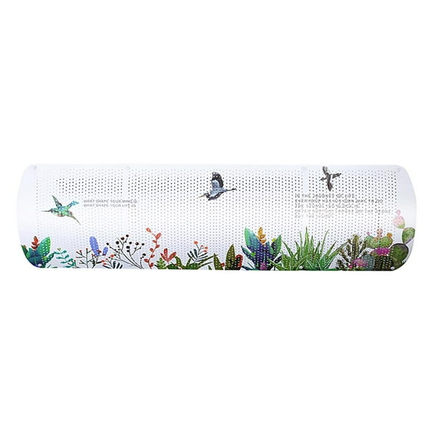 Yuarrent Cubierta deflectora de viento para aire acondicionado Universal, parabrisas antidirecto para sala de estar, dormitorio y oficina Decoración del hogar No.1 Yuarrent HA028482-01