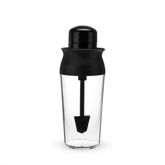 Host Cocktail Spinner with Built In Strainer and Drip Free Pour Spout, Drink Mixer for Cocktails, Mocktails, Barware, Home Bar Accessories, 20 oz, Set of 1, Black