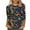 Z01 Multicolor, variant on Erwazi Mardi Gras T-Shirt for Women Graphic Printed Crewneck 3/4 Sleeve Carnival Tee Top