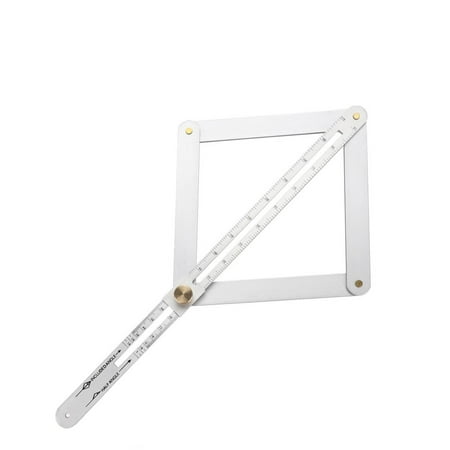 TSV Miter Angle Measuring Ruler, 45cm Corner Angle Finder, Angle Divider Measurement Tool, Adjustable Aluminium Alloy Protractor for Woodworking DIY Lovers