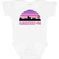 thumbnail image 3 of Inktastic Albuquerque New Mexico Retro Sunset Skyline Girls Baby Bodysuit, 3 of 5