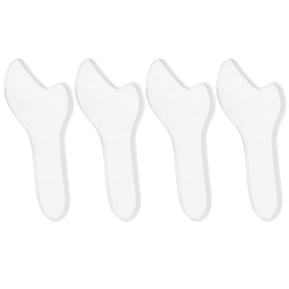 CRILSTYLEO 4Pcs Transparent Silicone Nose Pads for Cycling and Daily Use with Pressure Relief