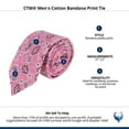 thumbnail image 4 of CTM  Cotton Bandana Print Tie (Men), 4 of 4