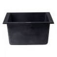thumbnail image 4 of ALFI brand AB1720UM-BLA Black 17" Undermount Rectangular Granite Composite Kitchen Prep Sink, 4 of 7
