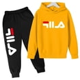 thumbnail image 4 of Conjuntos de ropa deportiva para niños de 3 a 14 años, con capucha y pantalones, 2 piezas, tendencia de otoño y primavera, 4 of 4
