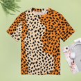thumbnail image 4 of Leopard Print Pattern Women's T-Shirt Short Sleeve T Shirts Tops Tee Ladies Loose T, 4 of 6