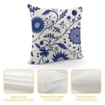 thumbnail image 4 of Nawypu  Blue and White Porcelain Pattern Throw Pillow Covers Cushion Case Pocket Button Vintage Farmhouse Pillowcase for Sofa Couch Bed, 4 of 5