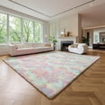 thumbnail image 3 of Soft Rainbow Area Rugs for Girls Room, Fluffy Colorful Rugs Cute Floor Carpets Shaggy Playing Mat for Kids Baby Girls Bedroom Nursery Room, 9'×12',Rainbow, 3 of 6