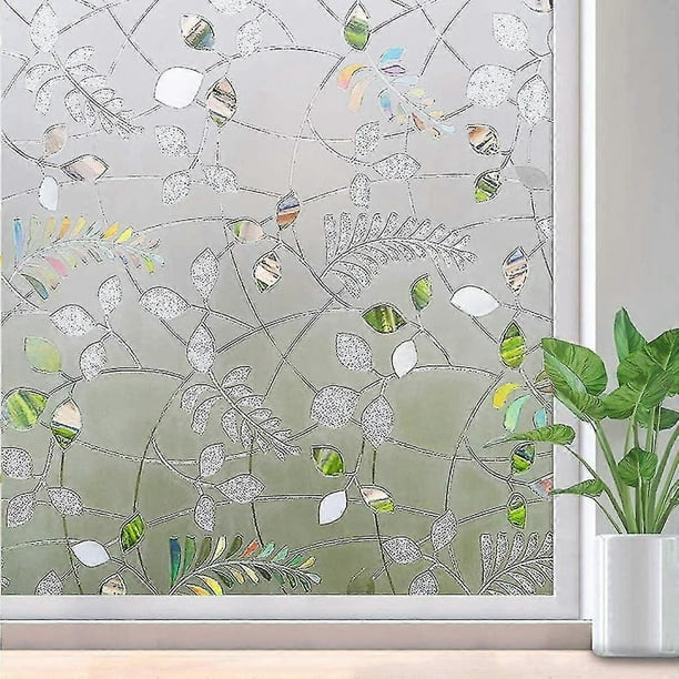 Window Film, Window Film Anti Gaze Window Film Blackout Film Window Sticker Matte Glass Uv Protection Self-adhesive (45 X 100 Cm)