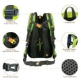 thumbnail image 2 of Hwjianfeng 40L Lightweight Nylon Travel & Hiking Backpack - Durable, Compact, Black & Red Design, 2 of 7