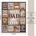 thumbnail image 4 of Gifts for Dad, Father''s Birthday Gift Throw Blanket, Christmas Dad Gifts from Daughter Son, Gifts for Dad Who Wants Nothing, Best Dad Ever Gifts Flannel Throw 80" x 60", 4 of 6