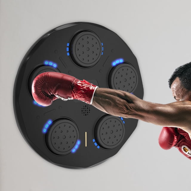 Máquina de boxeo musical, música electrónica, boxeo, objetivo de pared montado en la pared, niños ajustables para deportes, ejercicio, entrenamiento,