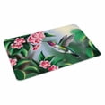 thumbnail image 2 of Green Hummingbird Door Mat&nbsp;Indoor Outdoor Entrance, Non Slip Rug for Kitchen Bathroom Entryway Rug, Spring Summer Pink Flower Leaf Washable Doormat Floor Mat for Office Home Decor 20x31.5 Inch, 2 of 8