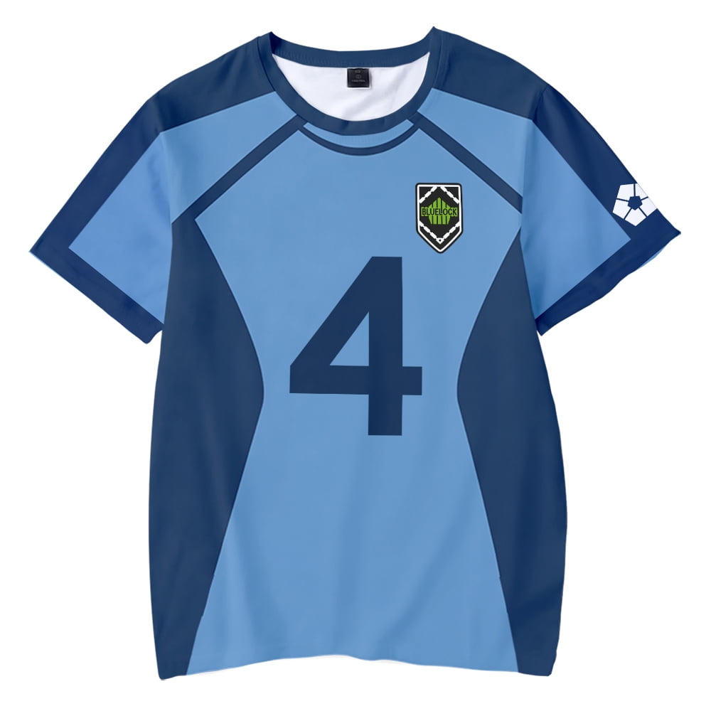 Anime BLUE LOCK Men's T Shirts Fashion Crewneck Kids T-shirt Short