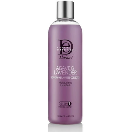 Design Essentials Agave & Lavender Moisturizing Hair Bath - Blow-Dry & Silk Press Collection 12 oz (Pack of 6)