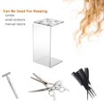 thumbnail image 3 of Professional Hair Scissor Comb Holder Salon Scissor Shear Rack Hairdressing Combs Organizer Acrylic Transparent, 3 of 4