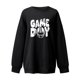 thumbnail image 2 of Suéteres de invierno Gibobby Sudadera de Mujer forro polar liso con estampado de fútbol negro L, 2 of 3