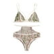 thumbnail image 1 of Gibobby Conjunto ropa interior mujer Ropa Lencería para Mujer Encaje Interior Halter Chemise V Cuello Camisón Sexy Ropa de Dormir Camisón Malla(Blanco, M), 1 of 5
