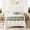 White, variant on Allewie Full Size Bed Frame with Vintage Headboard, 12.4" Under-Bed Storage, Heavy Duty Metal Platform Bed Frame, No Box Spring Needed, Easy Assembly, Antique Bronze