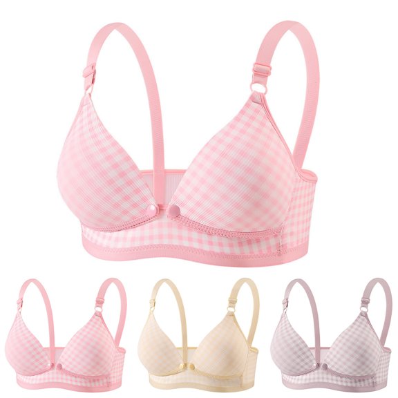 Bixock Push Up Bra for Women No Underwire Wireless Bra Thin Lift Support Abjustable Breathable Everyday Casual Comfortable Women Under Wear