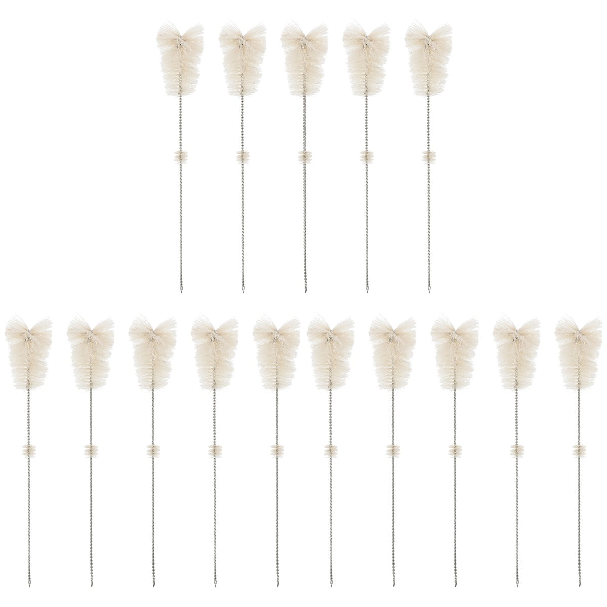 NICEXMAS 15 pcs Pipe Cleaning Brushes Drinking Straw Cleaner Brush