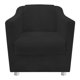 thumbnail image 2 of Set de puff y sillón Tilla - Negro WEIK Tilla, 2 of 5