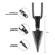 thumbnail image 2 of Collar Acero Inoxidable Dije Flecha Cadena Vintage Hombre Xtellar Negro, 2 of 4