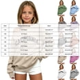 thumbnail image 3 of CAICJ98 Cute Sweatshirts for Teen Girls Lightweight Off The Shoulder Shirts Kids Girls Oversized Letter Print Pullover Long Sleeve Y2K Trendy Loose Fit Tunic Tops, Size 13-14 Years, 3 of 5