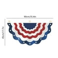 thumbnail image 3 of Deeceymbur Independence Day Scalloped Flag Star And Stripe Printed Yard Fence Hanging For Indoor And Outdoor Use With Canvas Header And Eyelets, 3 of 6