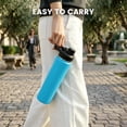thumbnail image 6 of Hawsaiy 24 oz Insulated Stainless Steel Water Bottle with Handle, Leak-Proof Lid & Wide Mouth, Double Wall Vacuum, BPA Free, Keeps Cold & Hot, Blue, 6 of 9