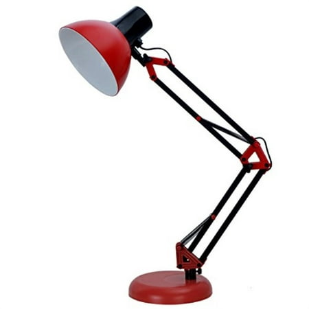 Tojane Red Desk Lamp Swing Arm Modern Architect Table Lamp Small
