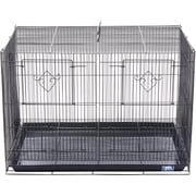 Prevue Pet Products Divided Flight Cage - Black