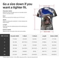 thumbnail image 4 of Bixox Men's Astronaut in Outer Space Printed Short Sleeve Skinny Athletic T-Shirt, 4 of 6