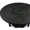 thumbnail image 2 of Solid Wood Counter Height Dining Table With Lazy , Charcoal Finish, Decorates Room Contemporary Charcoal Wood, Adds Flair To, 2 of 2