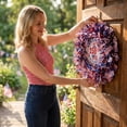 thumbnail image 3 of Patriotic Wreath for Front Door, Fourth of July Decorations, Front Porch Decor Outdoor, Red White and Blue Door Decor, 250Th Anniversary America Wreath, Single Pack, 3 of 7