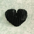 thumbnail image 3 of Coollooc Heart Shaped Fluffy Striped Pillow Throw Pillows, 18 Inch Heart Shaped Throw Pillows for Bed Couch Chair Bedroom Room, Cute Small Pillow for Valentines Day Wedding Home Decor(Black), 3 of 7