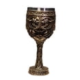 thumbnail image 4 of Vaso de vino Macarena acero inoxidable Vintage Medieval marrón para decoración de boda, 4 of 8