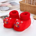 thumbnail image 2 of Otqutp Children Tennis Shoes Winter Children Toddler Sock Shoes Boys and Girls Floor Shoes Non Slip Plush Warm Comfortable Elastic Band Chinese New Year Style, 2 of 4