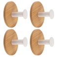 thumbnail image 1 of GOOHOCHY 4pcs ganchos de pared ganchos de madera natural ganchos montados en la pared ganchos de entrada de la pared, 1 of 7