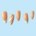 thumbnail image 7 of Christmas Nails Fofosbeauty 24 pcs Almond Press on Nails Tips, Medium Press on French Nails, Christmas French Snow White, 7 of 7