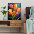 thumbnail image 5 of Modern Abstract Tulip Oil Painting Canvas Print, Living Room Bedroom Dining Room Hallway Decor, 5 of 8
