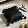 Throw Pillow Square Cushion Thick Tassel Accent Decorative Pillow for Living Room Display