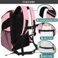 thumbnail image 5 of PetAmi Premium Pet Carrier Backpack, Pink, 5 of 8