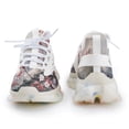 thumbnail image 4 of Ink Painting of Plum Blossoms in The Snow Walking Shoes for Men Woman Lightweight Tennis Fashion Elastic Sports Shoes Cushion Basketball Shoes, 4 of 7