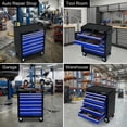 thumbnail image 3 of 7 Drawer Rolling Tool Chest with Wheels, Lockable Heavy-Duty Steel Tool Cabinet for Father's Garage Workshop Repair Shop, 3 of 12