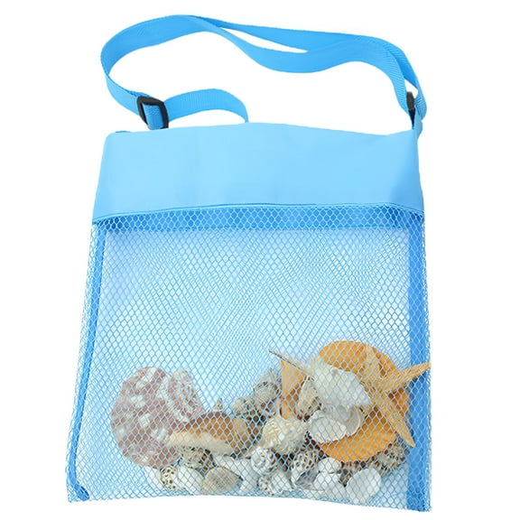 GASTROPOD Colorful Mesh Beach Bags Sea Shell Bags Adjustable Carrying Straps Bags for Kids,Beach Accessories