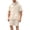 Beige, variant on Mens 2 Piece Outfits Short Sleeve Half Zip Hooded Pullover Shirts Drawstring Shorts Casual Athletic Activewear Summer Lightweight Windbreaker Tracksuits