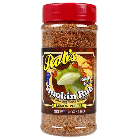 Rob s Smokin Lemon Pepper Rub 12 Oz Bottle All Purpose Seasoning RB00333