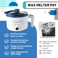 thumbnail image 4 of Kit para hacer velas eléctricas Wax Melting Pot Ksedcon, 4 of 7